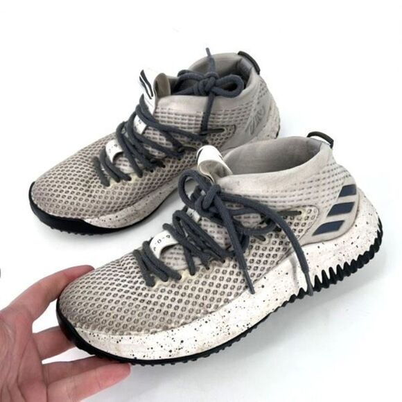 Adidas Dame 4 Damian Lillard‎ Basketball Sneakers Size 7 gray speckled soles - Picture 1 of 11